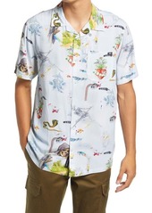 Vans Men's Gallery Nathan Short Sleeve Button-Up Camp Shirt in Otw Gallery Kostechko at Nordstrom