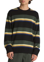 Vans Men's Tacuba Stripe Crew Sweater, Medium, Black