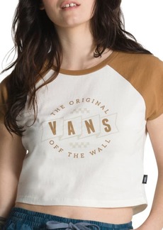 Vans Off the Wall Colorblock Cotton Graphic Crop Tee