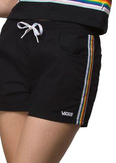 Vans Pride 22 Women's Woven Shorts, XS, Black