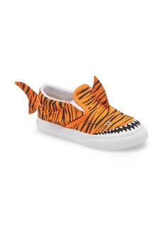 Vans Shark Slip-On Sneaker in Orange Tiger/True White at Nordstrom