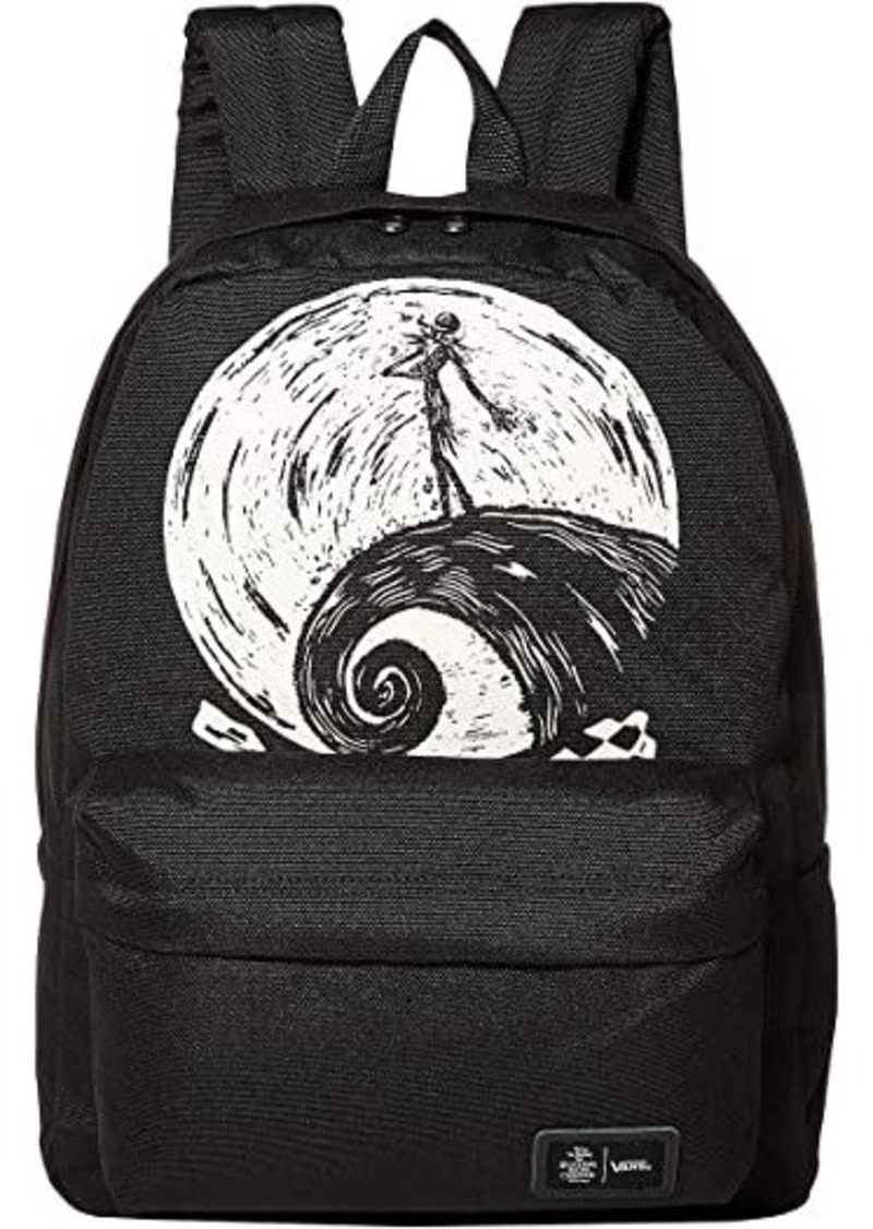 vans realm black & white geo print backpack