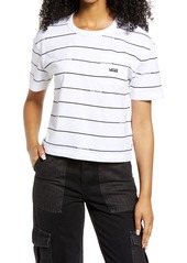 Vans Off the Wall Stripe T-Shirt in White at Nordstrom