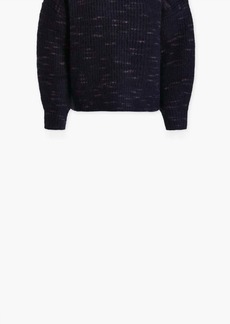 Varley Albion Knit Sweater In Navy/super Pink