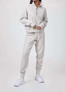 Varley Alice Knit Sweatpants In Cobweb Silver