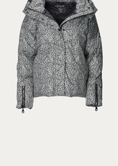 Varley Carmeline Jacket In Micro Abstract Leopard