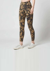 Varley Let's Go High Rise Legging 25 In Flaxen Tie Dye