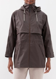 Varley - Alyssa Waterproof Hooded Rain Jacket - Womens - Brown