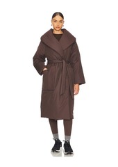 Varley Ana Long Wrap Puffer Coat