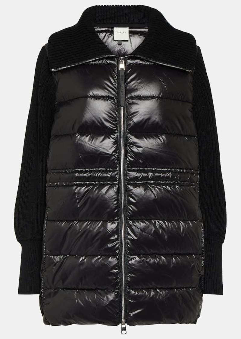 Varley Arlen quilted knitted jacket