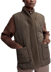 Varley Covey Reversible Quilted Sherpa Vest