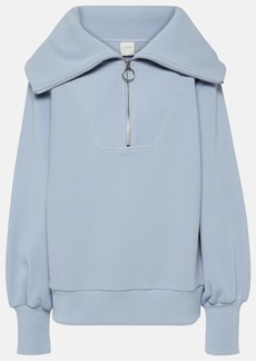 Varley Vine cotton-blend half-zip sweater