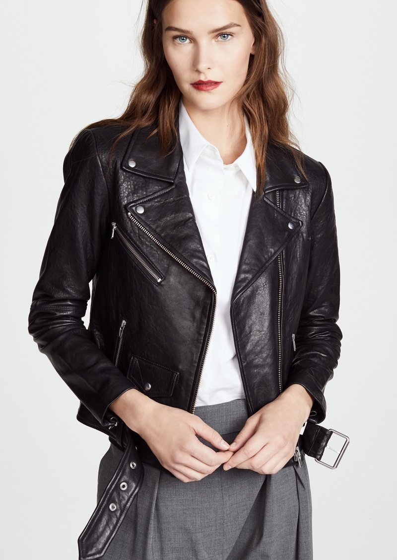 VEDA Jayne Classic Leather Jacket