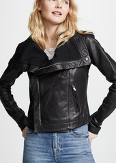 VEDA Max Classic Leather Jacket