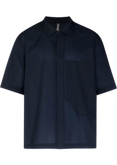 Veilance panelled short-sleeve shirt