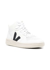 VEJA V-10 high-top leather sneakers