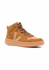 VEJA V-15 nubuck high-top sneakers