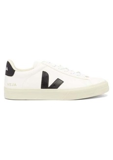 Veja - Campo Leather Trainers - Womens - White Black
