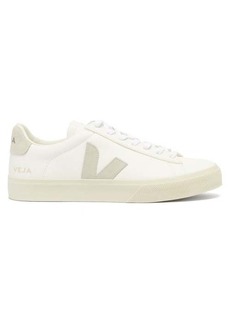 Veja - Campo V-logo Leather Trainers - Womens - White