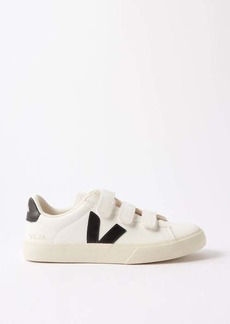 Veja - Recife Velcro Leather Trainers - Womens - White Black