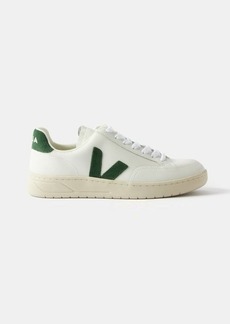 Veja - V-12 Leather Trainers - Womens - White Green