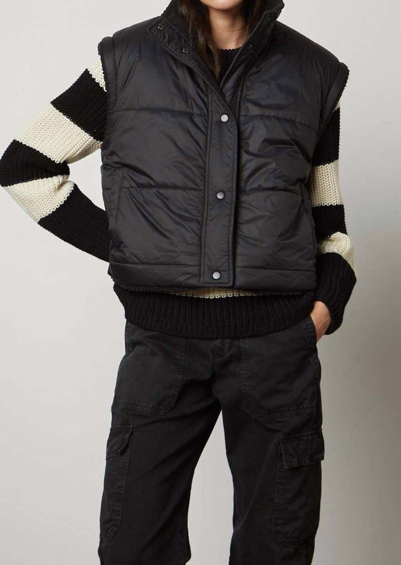 Velvet by Graham & Spencer Alicia Puffer Vest In Black