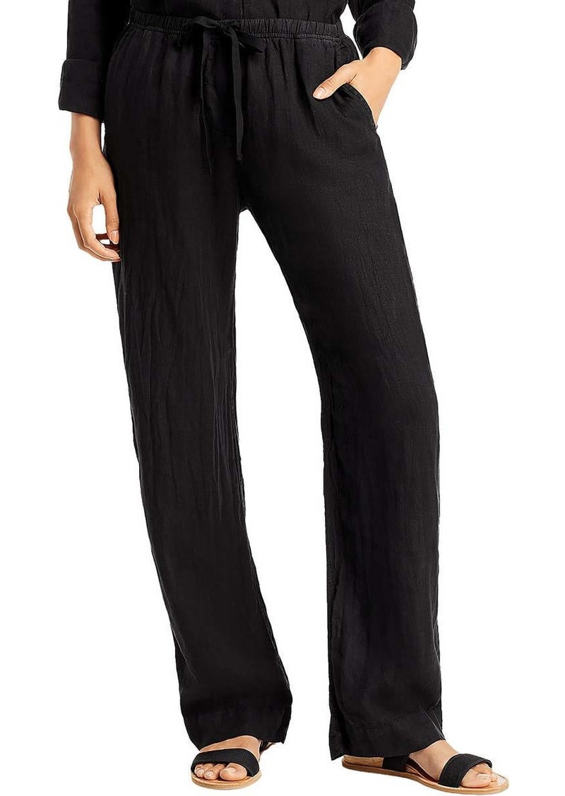 Velvet by Graham & Spencer by Jenny Graham Womens Linen Casual Wide Leg Pants