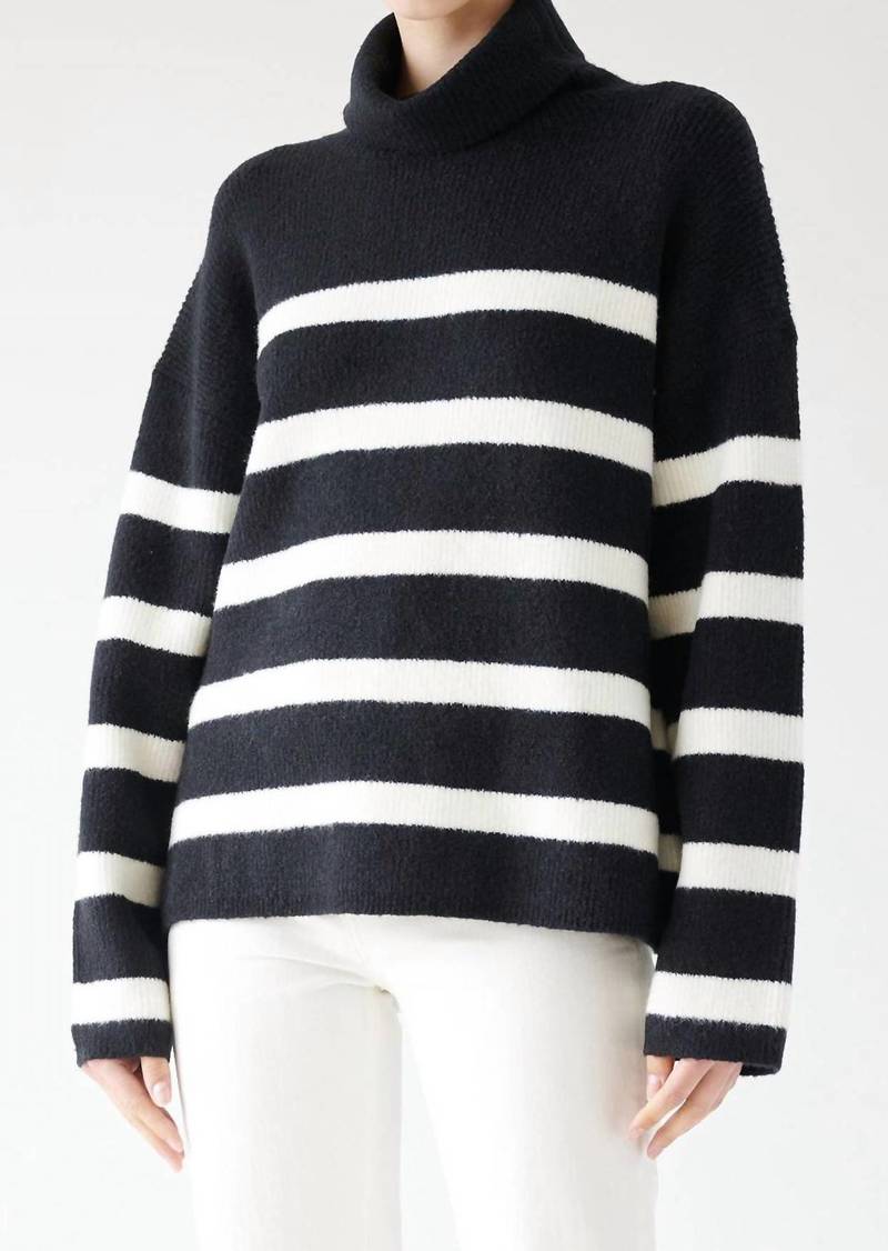 Velvet by Graham & Spencer Encino Sweater In Black/milk