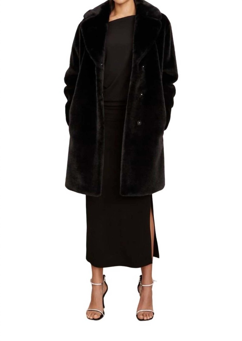 Velvet by Graham & Spencer Evalyn Coat In Black