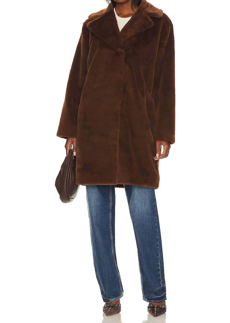 Velvet by Graham & Spencer Evalyn Coat In Brown