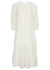 Velvet by Graham & Spencer Jaqueline cotton and silk midi dress