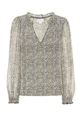 Velvet by Graham & Spencer Mel leopard-print blouse