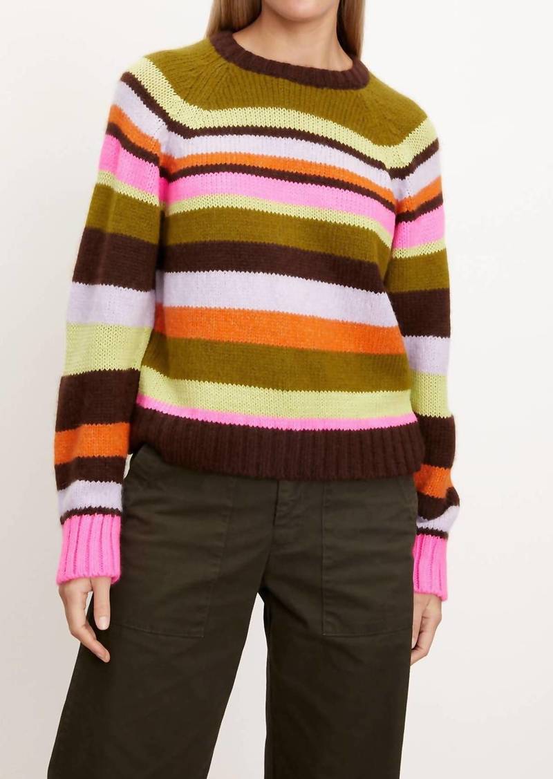 Velvet by Graham & Spencer Nessie Crew Sweater In Multi