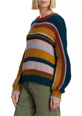 Velvet by Graham & Spencer Samara Alpaca-Blend Striped Sweater