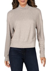 Velvet by Graham & Spencer Tami Womens Ribbed Heathered Mock Turtleneck Sweater