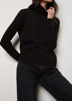 Velvet by Graham & Spencer Turtleneck Sweater In Black