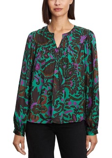 Velvet by Graham & Spencer Abstract Print Peasant Top