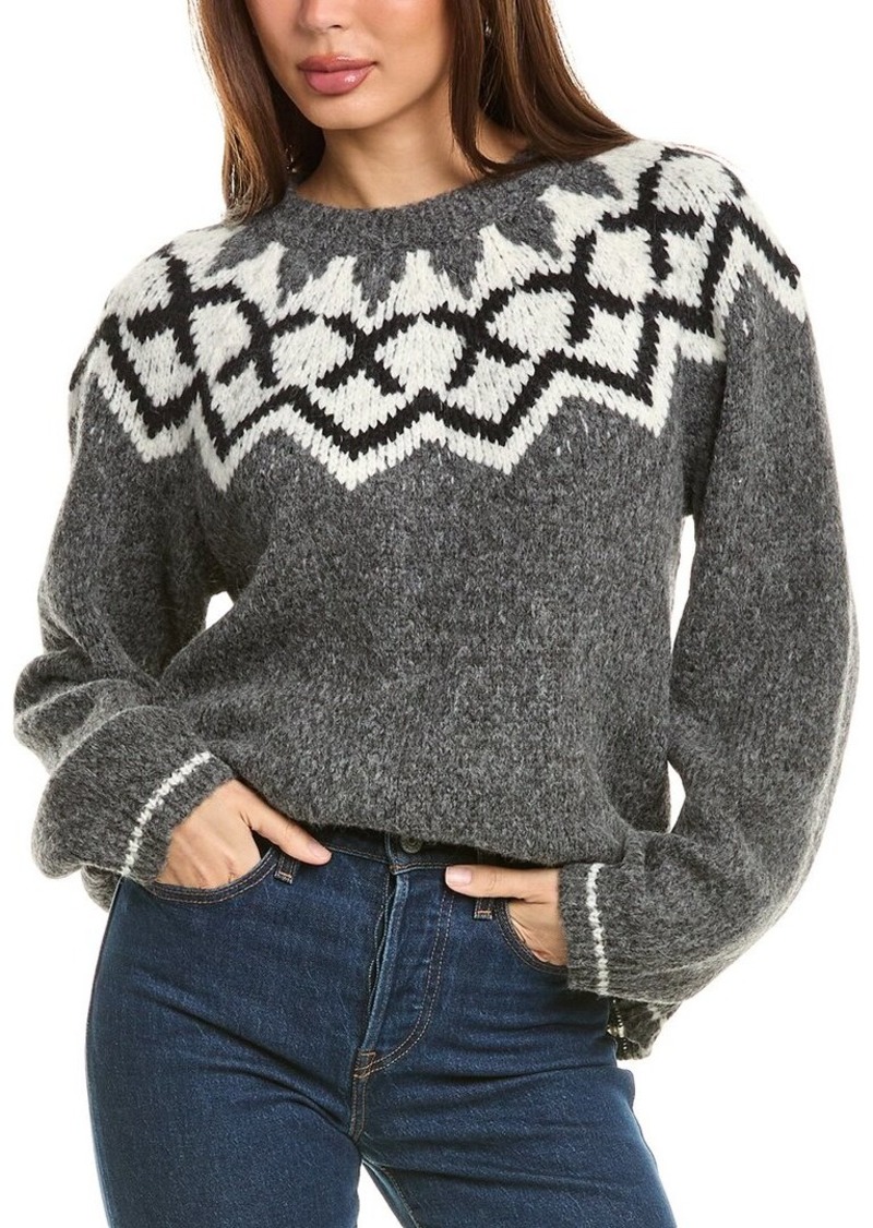 Velvet by Graham & Spencer Alexa Fairisle Alpaca & Wool-Blend Sweater