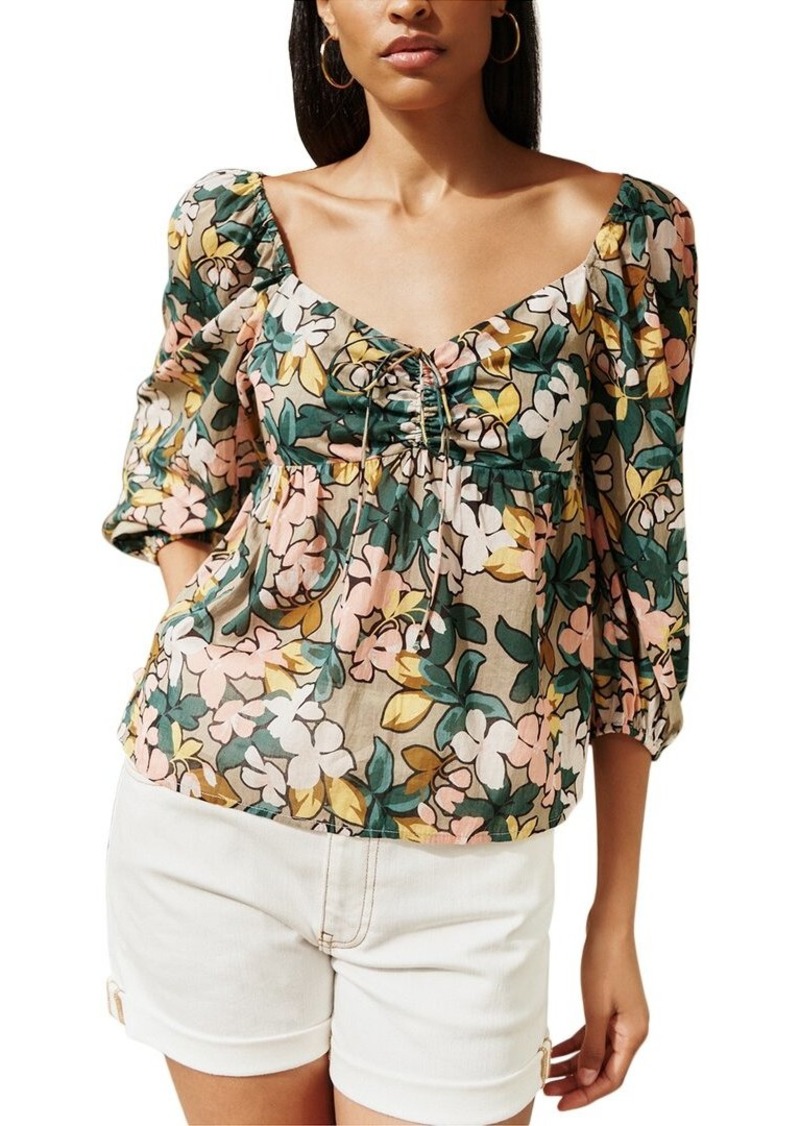 Velvet by Graham & Spencer Printed Voile Top