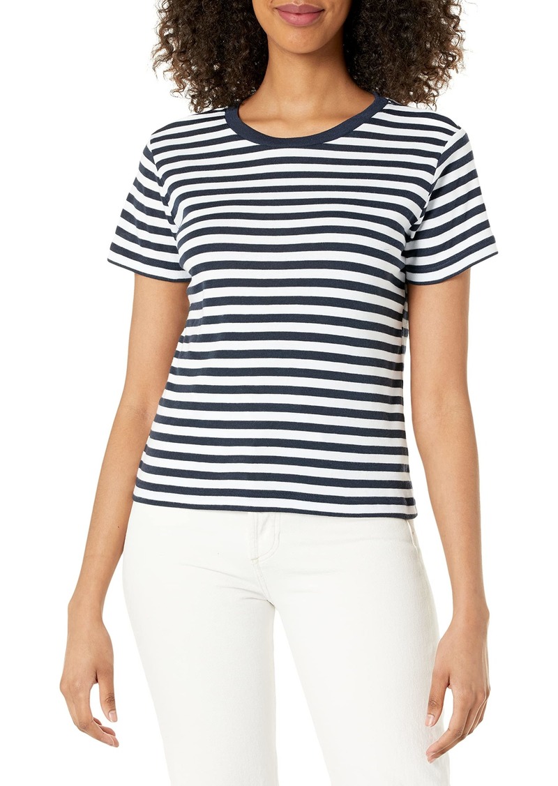 Velvet by Graham & Spencer Women's Aliah Jersey Stripes Short Sleeve Tee