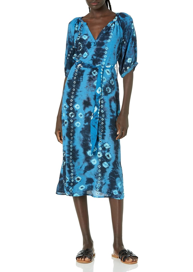 VELVET BY GRAHAM & SPENCER Women's Amia Viscose Tie Dye Dress  S