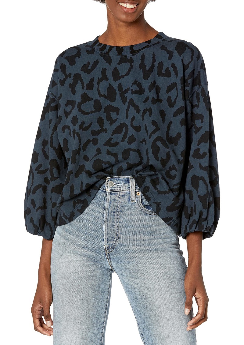 VELVET BY GRAHAM & SPENCER Women's Arabelle Bengal Fleece Sweatshirt  XL