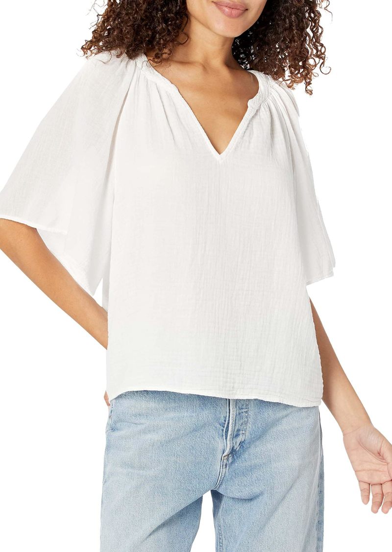 VELVET BY GRAHAM & SPENCER Women's Belle Cotton Gauze Top