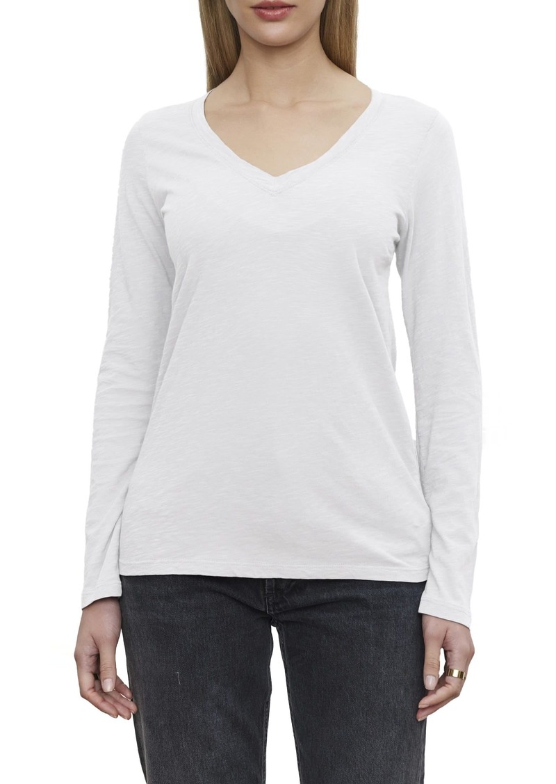 Velvet by Graham & Spencer womens Blaire Long Sleeve V-neck Tee T Shirt   US