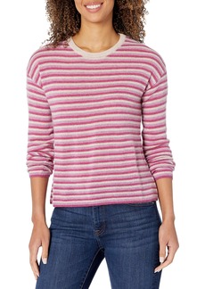 VELVET BY GRAHAM & SPENCER Women's Cadie Sheer Cashmere Striped Sweater
