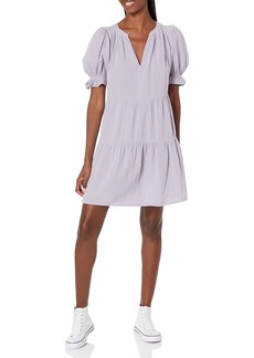 VELVET BY GRAHAM & SPENCER Women's Clarissa Cotton Gauze Tiered Dress  XL