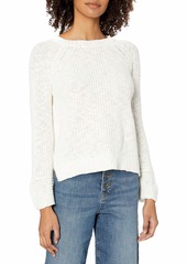 Velvet by Graham & Spencer Women's Cotton Linen Reversible Back to Front Sweater  M