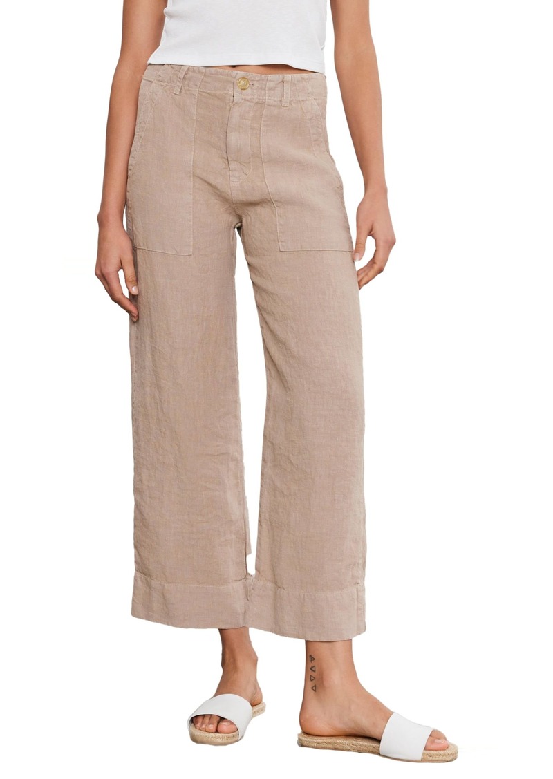 VELVET BY GRAHAM & SPENCER Women's Dru Heavy Linen Pant