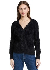 Velvet by Graham & Spencer womens Elle Feather Yarn Reversible Cardigan Sweater   US
