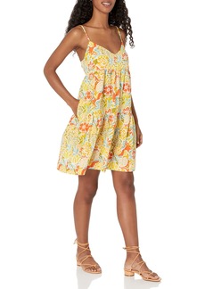 Velvet by Graham & Spencer womens Janelle Tropicana Voile Tiered Above the Knee Casual Dress   US